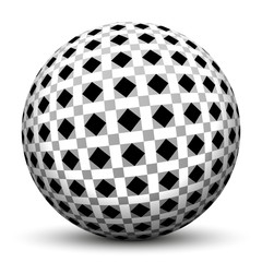 Kugel, Muster, Struktur, Fliesenmuster, Geometrie, Quadrate, 3D