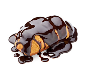 chocolate syrup and  cake sweet dessert food