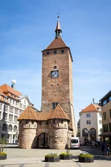 Uhrturm Nürnberg Bayern Deutschland © magann