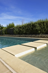 swimming pool outdoor at sunny day