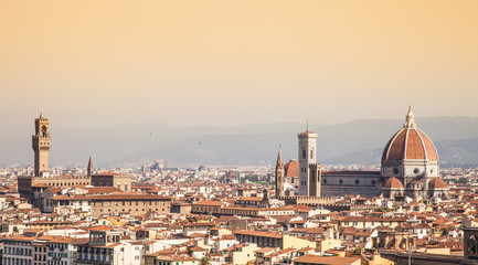Fototapeta na wymiar Florence Duomo view