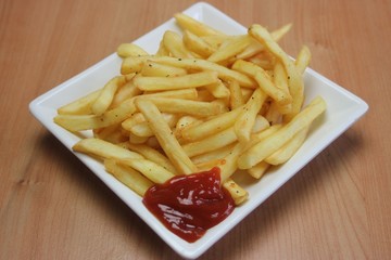 Plate of french fries