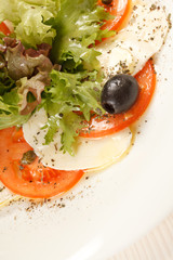 mozzarella and tomato