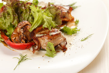 meat with vegetables