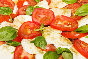 Tomaten mit Mozzarella