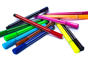 colorful pens