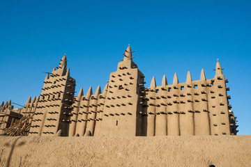The Great Mosque of Djenné, Mali, Africa.