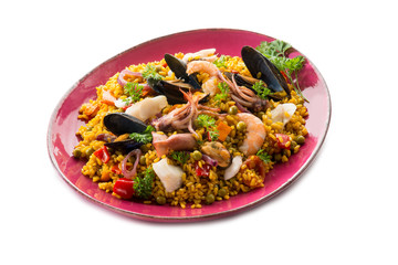 traditional fish paella