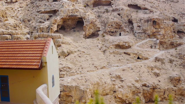 Monks cells, Mar Saba monastery,Jerusalem,Israell