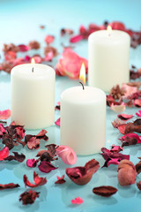 beautiful aromatic candle