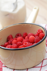 Raspberry in the pan
