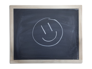 Blackboard with smiley