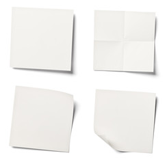 white note paper office business