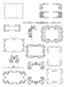 Decorative frames and patterns