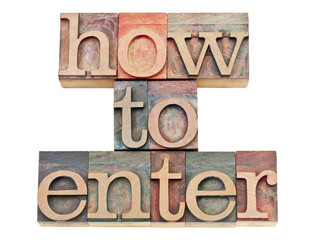how to enter in letterpress wood type