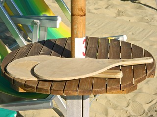 Obraz na płótnie Canvas Rakiety plaża