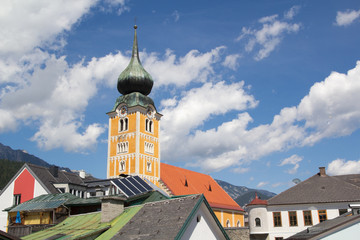 Naklejka premium Über den Dächern von Schladming