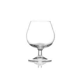 cognac glass isolated on white background
