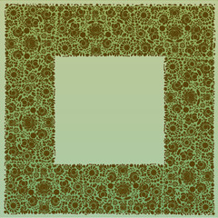 Vintage flower frame