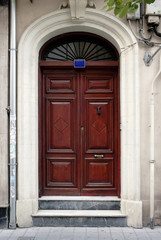Wooden spanish door