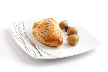 Pate stuffed with cheese