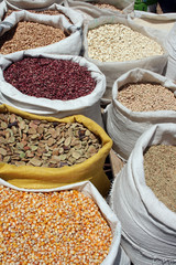 Corn and Beans at the Otavalo Market