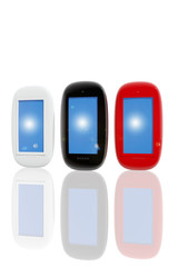 Dispositivos digitales de diferentes colores