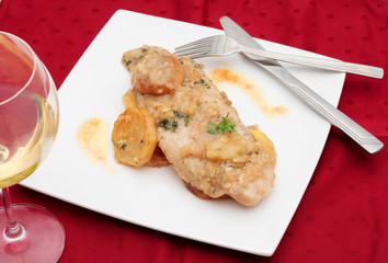 Hake in green sauce