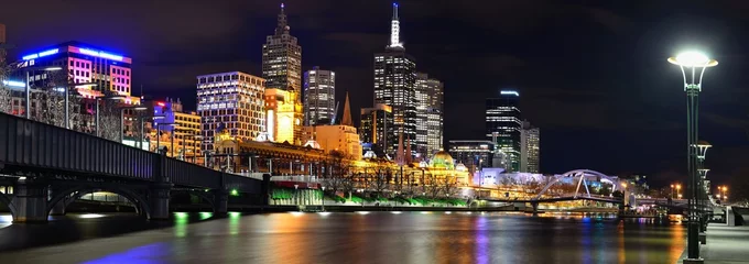 Poster Waterkant van Melbourne © stefan137