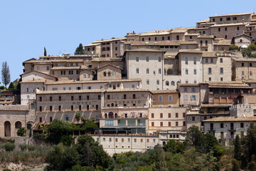 Fototapeta na wymiar The medieval town of Assisi, Italy