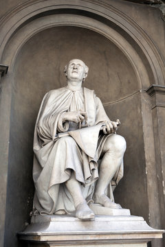 Statue Of Filippo Brunelleschi By Luigi Pampaloni.