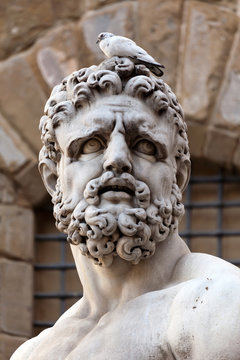Head of the statue of Hercules by Bandinelli (1533)