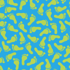 Fototapeta na wymiar Seamless Footprint Pattern