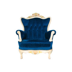 Fototapeta na wymiar Luxurious armchair with clipng part