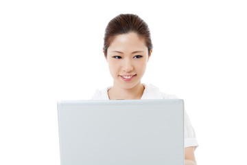 Fototapeta premium Beautiful business woman. Portrait of asian.