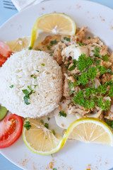 poisson au palmiste et riz