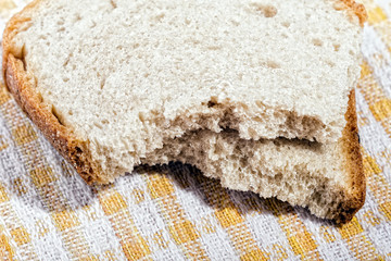 break slice bread concept as food for poor people