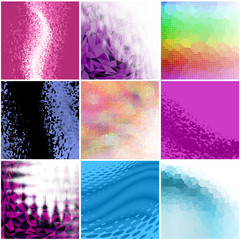 abstract backgrounds set