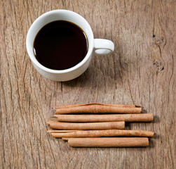 Cinnamon and coffee