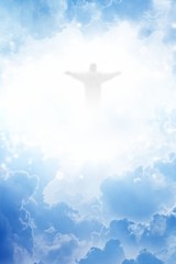 Fototapeta na wymiar Chrystus w niebie