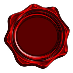 Red wax seal