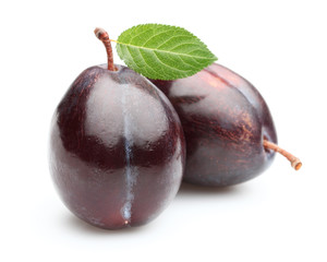 Sweet ripe plums