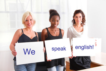 We speak english!