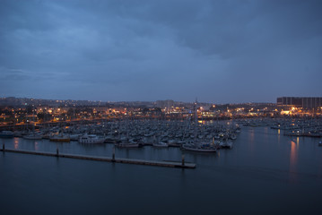 Fototapeta na wymiar Ports de plaisance de Cherbourg