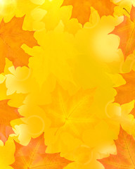 Fototapeta premium golden leaves abstract background