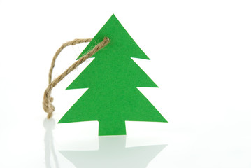 Obraz premium Weihnachtsbaum-Schild mit Textfreiraum