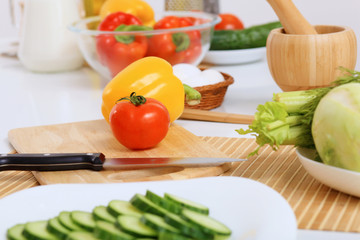 Fresh cut vegetables