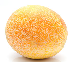 Ripe whole melon isolated