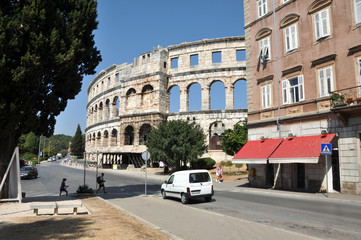 Fototapeta na wymiar Colosseum Pula, Chorwacja