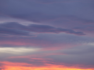 Naklejka na ściany i meble view of clouds at sunset